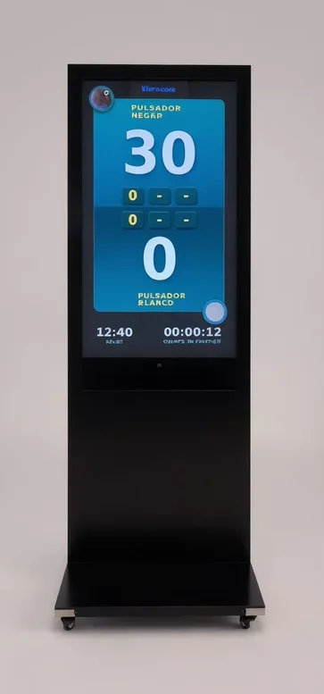 Tótem marcador electrónico de pádel para clubes klaröscore EVO 1
